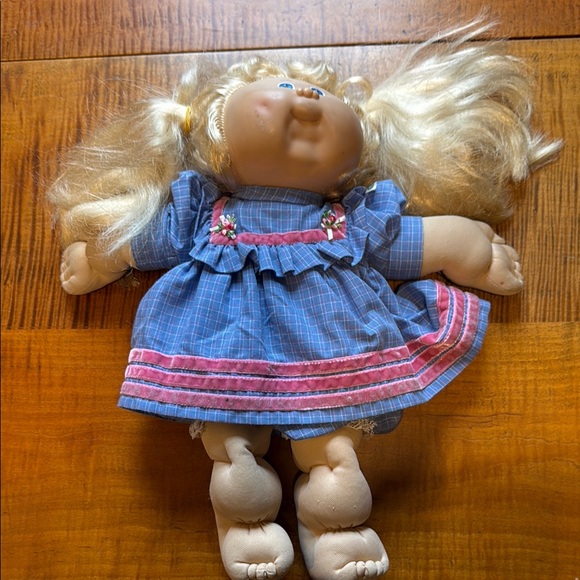 Blue and Pink Dress Doll